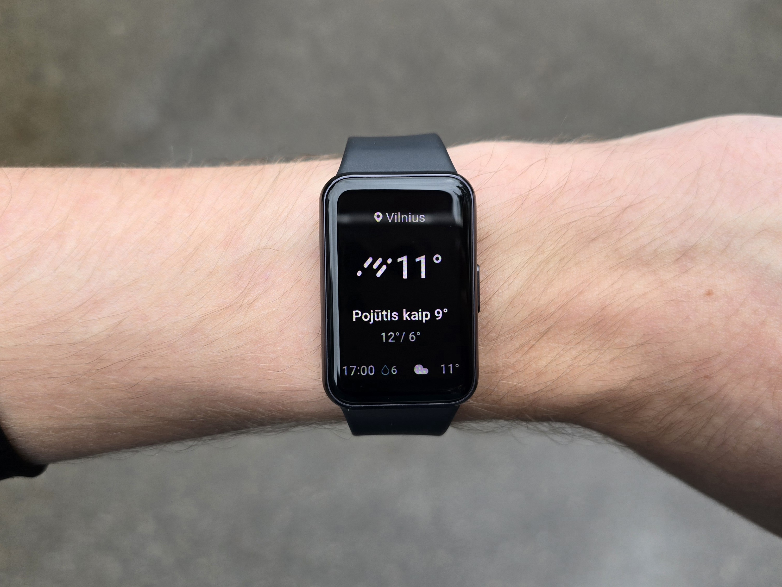 Galaxy Fit3 orų programėlė