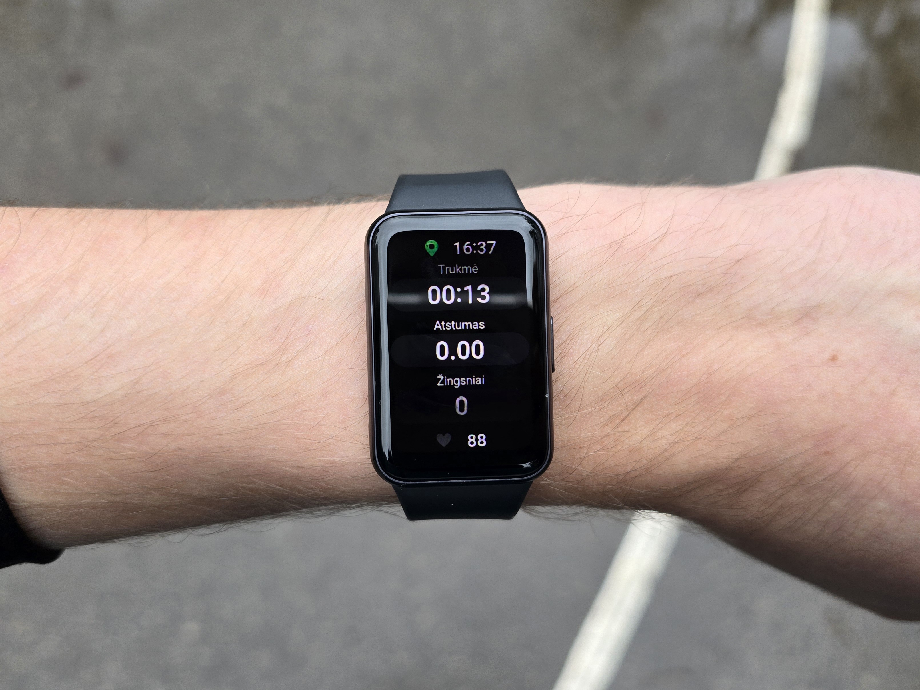 Galaxy Fit3 treniruotės programa